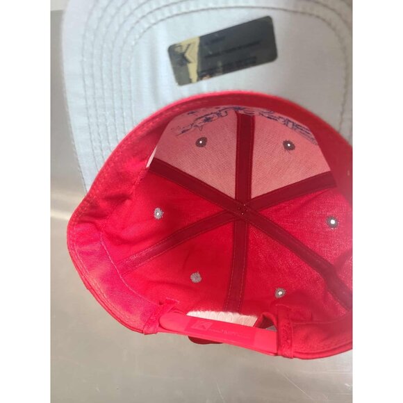 Vintage RARE Polaris Hat Cap Snapback Red 4X4 400 Fourwheeler 90s Made CAN Race! - Picture 7 of 7